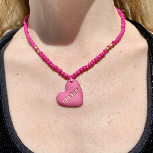 FEMINIST (pink / heart shaped) - Image 3