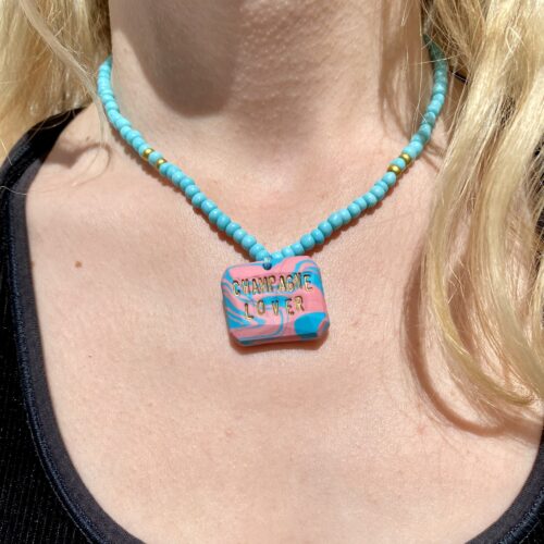CHAMPAGNE LOVER (Blue/Pink tie & dye) - Image 3
