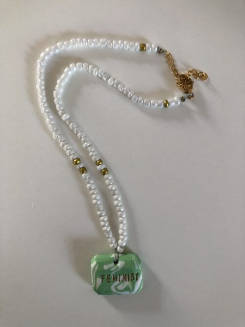 FEMINIST (green tie & dye) - Image 2
