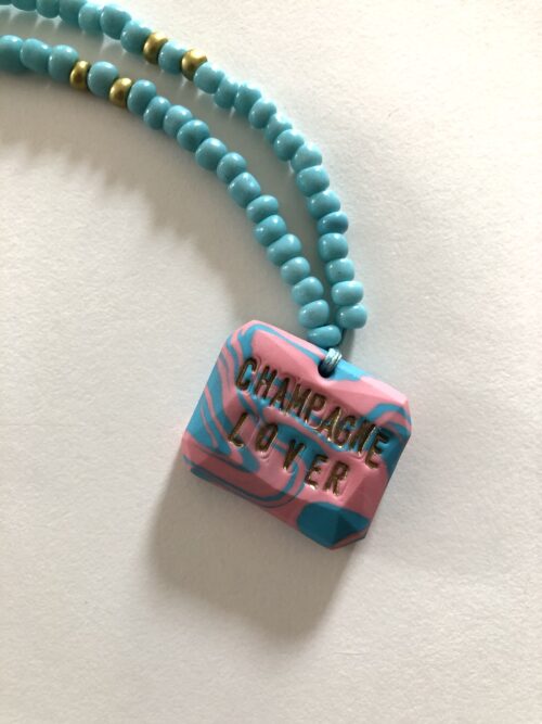 CHAMPAGNE LOVER (Blue/Pink tie & dye)